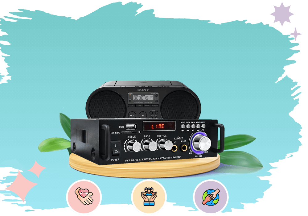 Donación de estereos y radios en desuso